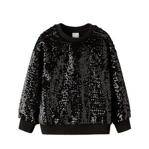 Zara Black Sequin sweater